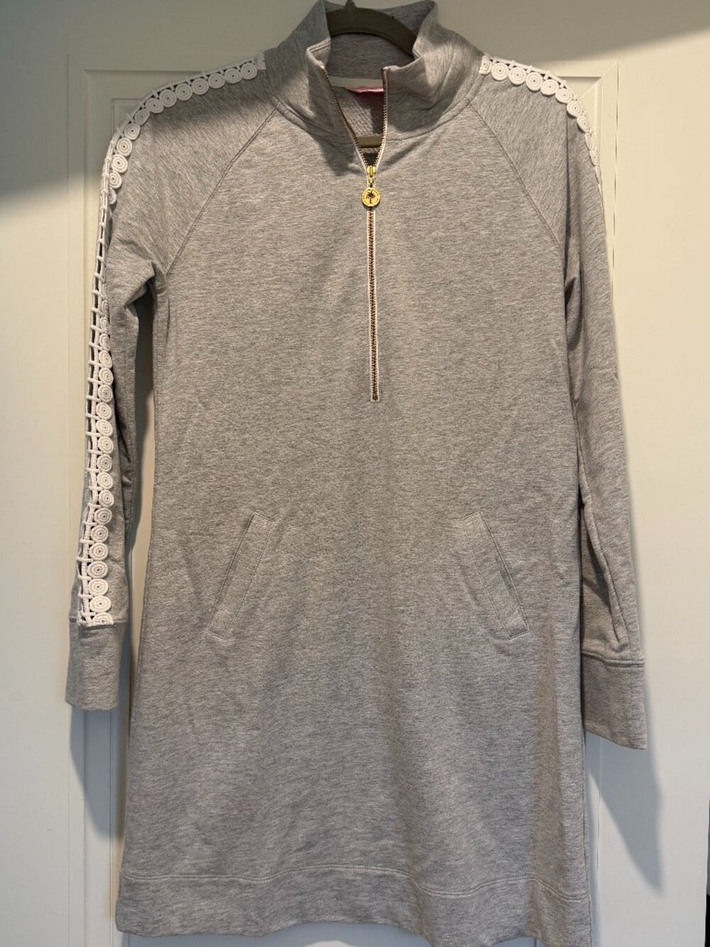 Lilly Pulitzer Quarter-Zip Sweatshirt Dress – Size Small